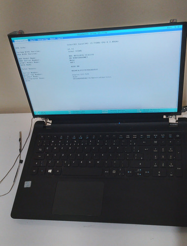 Notebook Acer Es1 572 I3-7100u Sem Carcaça Da Tela Para Tec