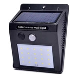 Lampara Solar Led Muro 5w Led Sensor Exterior