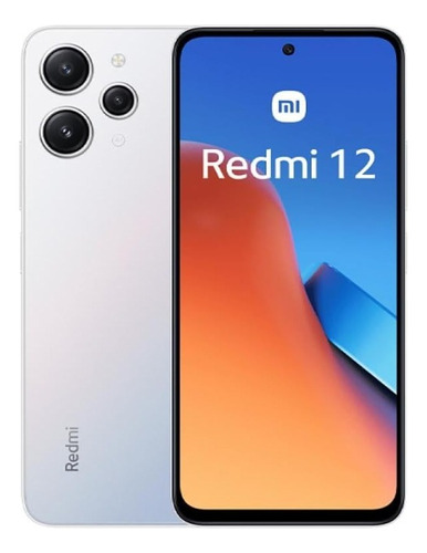 Celular Xiaomí Redmi 12 256/8 Prata + Nf E Fone De Brinde