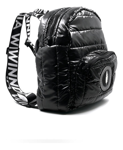 Mochila Negra De Mujer Niña Lisa Viaje Urbana Impermeable