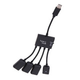 Hub Adaptador Cabo Otg Tipo C Android Samsung Tablet