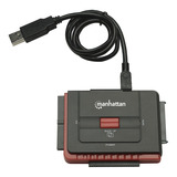 Convertidor Manhattan Usb 2.0 A Discos Duros Ide Y Sata C/fu