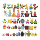 Kit 48 Miniatura Boneco Marios Bross Donkey Kong Yoshi Luigi