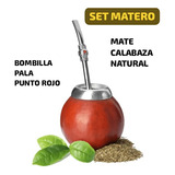 Promo!set Matero!mate Calabaza Natural - Kg a $1000