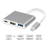 Adaptador Multipuerto 4k Hdmi Usb C Hub Dock Type-c Pd Charg