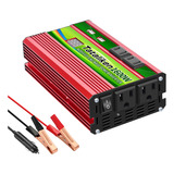 Inversor De Corriente 1600w 12v/24v-110v Pantalla 2usb Coche