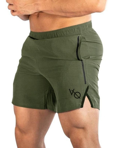 Gym Short Deportivo Elástico Vanquish Fitness V Q Línea Xsh