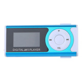 Reproductor Mp3 De Audio En Formato Azul, Mini Mp3/wma Portá