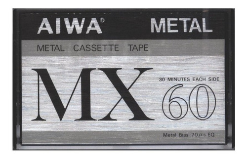 Aiwa Metal Mx 60 - Nuevo, Cerrado - Made In Japan.