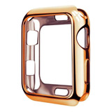Carcasa De Tpu Dorado Compatible Con Apple Watch 42 Mm
