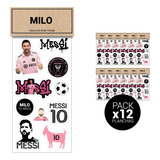 Souvenirs Cumple Stickers Futbol Personalizado X 12 Planchas