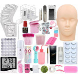 Kit Para Extensiones De Pestañas Profesional Completo 1x1 