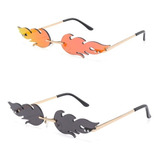 Gafas De Moda Aesthetic Flame Fuego  (gafas En Tendencia)