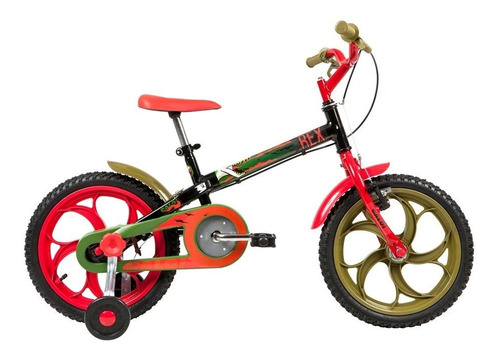 Bicicleta Infantil - 5 A 7 Anos - Aro 16 Power Rex - Caloi