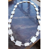 Antiguo Collar Con Cuentas Y Piedras Nacaradas 28cm Aprox