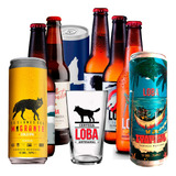 Cerveza Artesanal Loba 8 Pack Con Vaso - 355 Ml