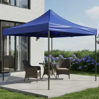 Carpa Toldo Plegable 3x3 Azul con Estructura de Acero Reforzado | Meses sin interés