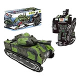 Tanque Militar Carro Transformable Luces Sonido Regalo Niños