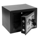 Caja Fuerte Electrónica De Seguridad Codigo Digital Y Llave Color Negro