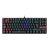 Teclado Pc Gamer Mecanico Redragon Kumara K552 Outemu Red Rg