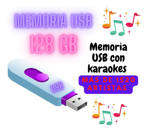 Memoria Usb Con Karaoke Profesional, Pistas.