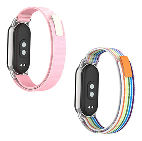 Pulseira De Nylon Para Xiaomi Smart Mi Band 8 - 2 Unidades