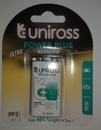 Pila Uniross 9v Alcalina