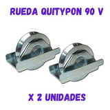 Rueda Porton Corredizo Roma V90 Herrero Quit Y Pon X 2 Unid