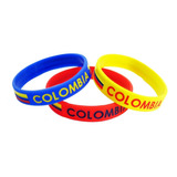 Manillas Tricolor De Colombia En Silicona - Selección Colomb