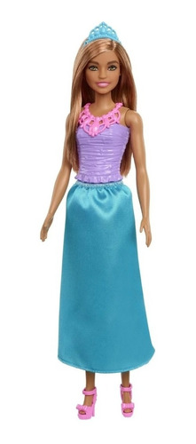 Barbie Princesa Pollera Turquesa Mattel Hgr00