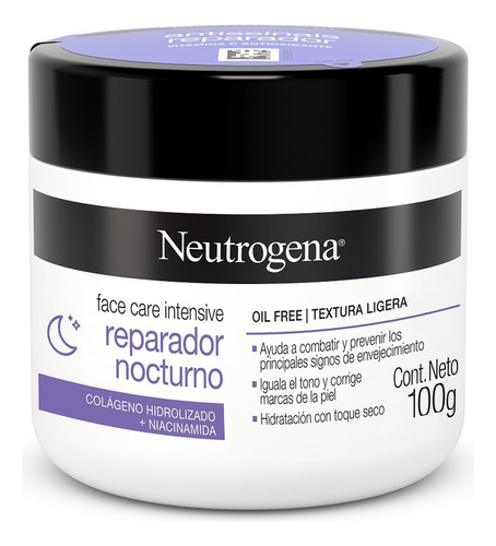 Crema Facial Hidratante Neutrogena Reparador Nocturno 100g