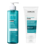 Kit Vichy Dercos Oil-correction Shampoo + Condicionador
