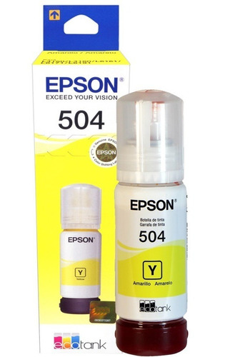 Tinta Epson Original T504 Amarillo L4150 L4160 L6161 L6171