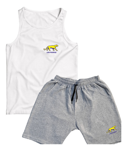 Conjunto Musculosa Short Algodon Rugby Equipos Selecciones 2