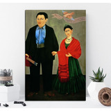 Vinilo Decorativo 20x30cm Frida Kahlo Y Diego River