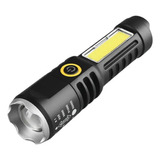 Lanterna Mini Led Cree Police Tatica Recarregável Zoom Forte