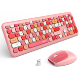 Mofii Teclado Y Mouse Inalámbricos, Combinación Ergonómica Y