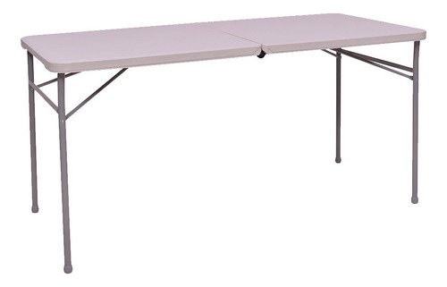 Mesa Plegable Mainstays 152x71x74 Para 6 Sillas Negro Blanco