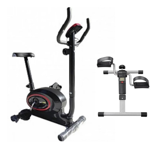 Bicicleta Fija Magnetica Skt  914 Mundo Gym Y Pedalera Plega