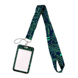 Porta Carnet Y Lanyard Electrónica Circuitos Porta Documento