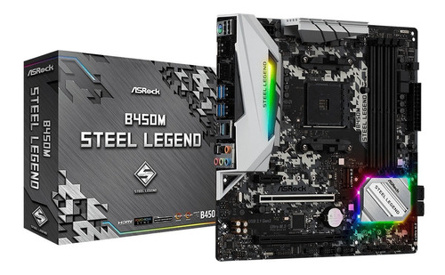 Tarjeta Madre Asrock B450 Steel Legend Am4 Ryzen Usb-c Hdmi