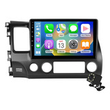 Estéreo 6+128g Para Honda Civic 2006-2011 4g Qled Carplay Bt