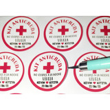 Stickers Kit Anticruda  100 Pzas De 4 Cm Diametro 