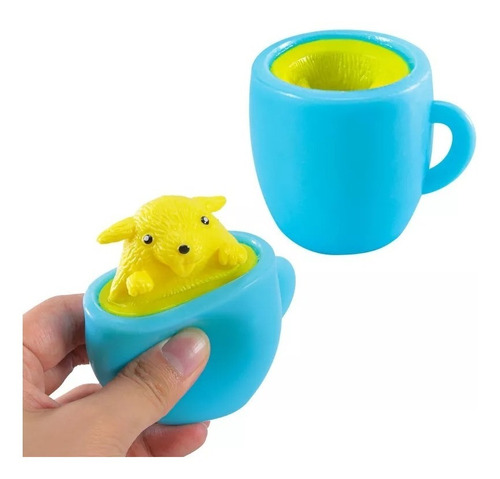 Juguete Antiestrés Squishy , Taza Con Hámster Descompresión