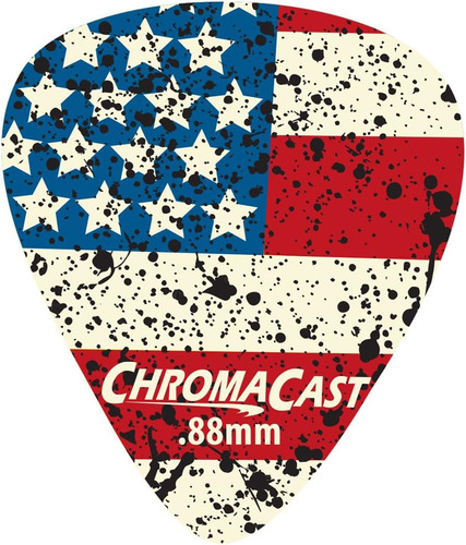 Chromacast Cc-dp-usa-88-10pk Púas De Guitarra Delrin Con Ban