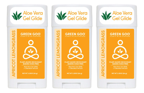 Green Goo Desodorante Natural Para Hombres Y Mujeres, Gel De