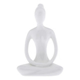 2x Estatua De Yoga De Cerámica Decorativa De , Escultura De