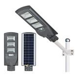 Foco Led Solar 120 Led 120w Luminaria Full+poste+control