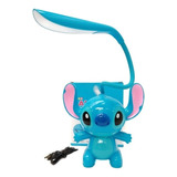 Lámpara De Disney Stitch Azul De Mesa Infantil Azul