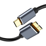 Cable Micro B A Usb-c 3.0 Discos Duros Externos 0.5 Metros